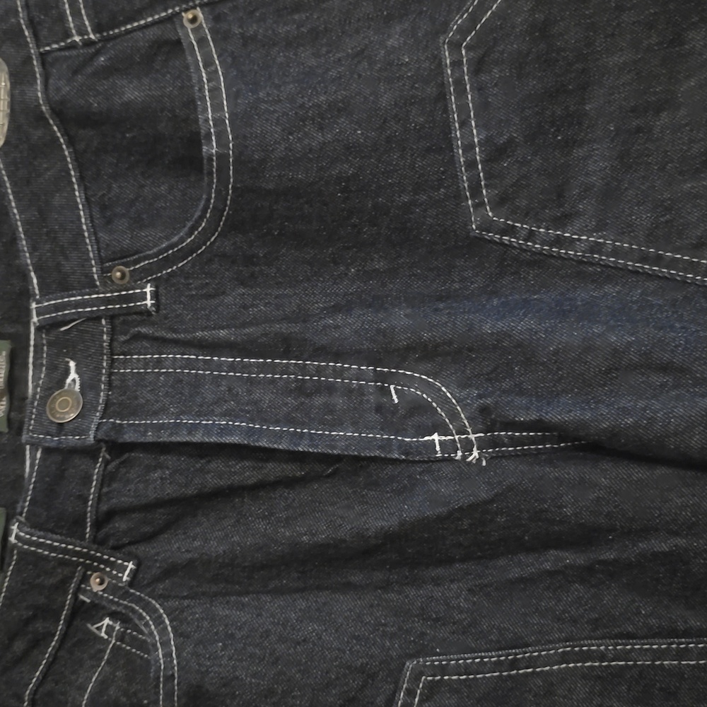 New Wild Fable Women's‎ Size 4 32 Inseam Dark Wash High Rise Carpenter Jeans - Picture 3 of 8
